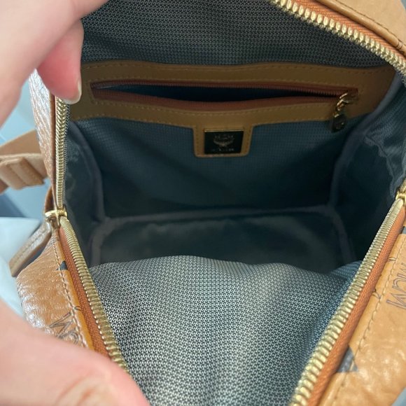 Visetos Side Stud Mini Stark Backpack Cognac - Picture 8 of 10